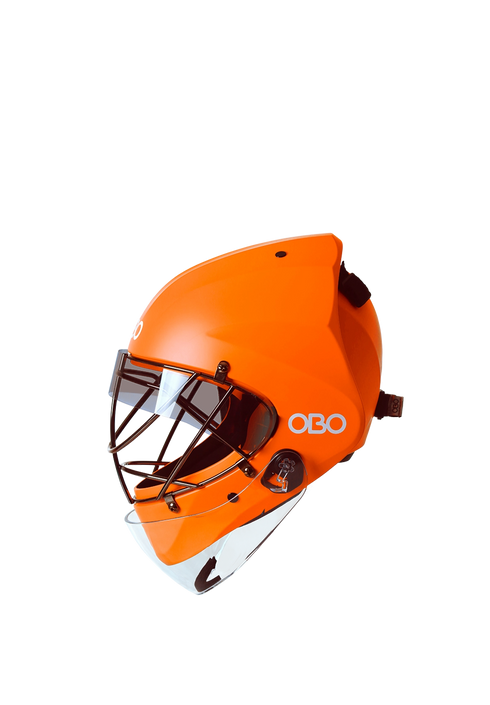 OBO ROBO ABS Helmet (Orange) + Blinders